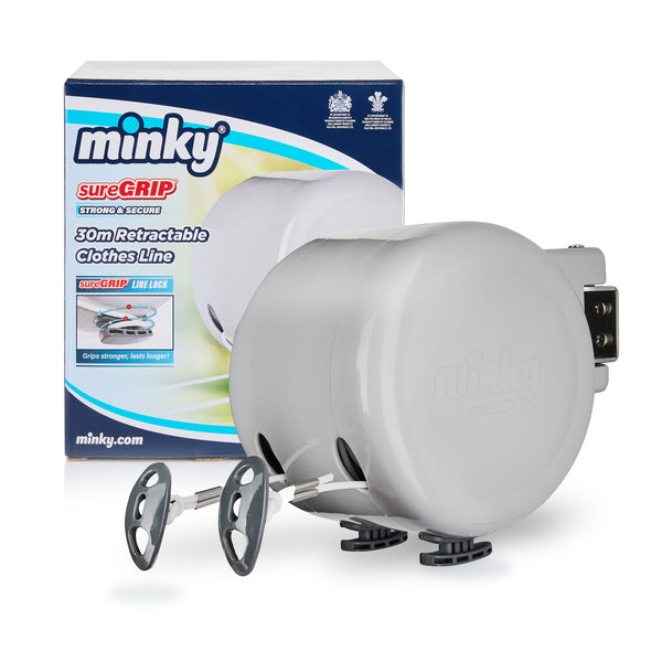 Minky sureGRIP® 30m Retractable Clothes Washing Line