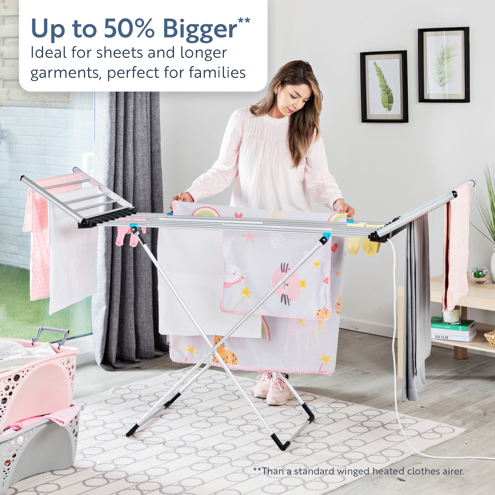 Minky Heated Clothes Airer sureDRI XL Winged Airer