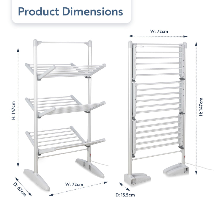 Minky Heated Clothes Airer sureDRI® Tier Airer Minky Homecare