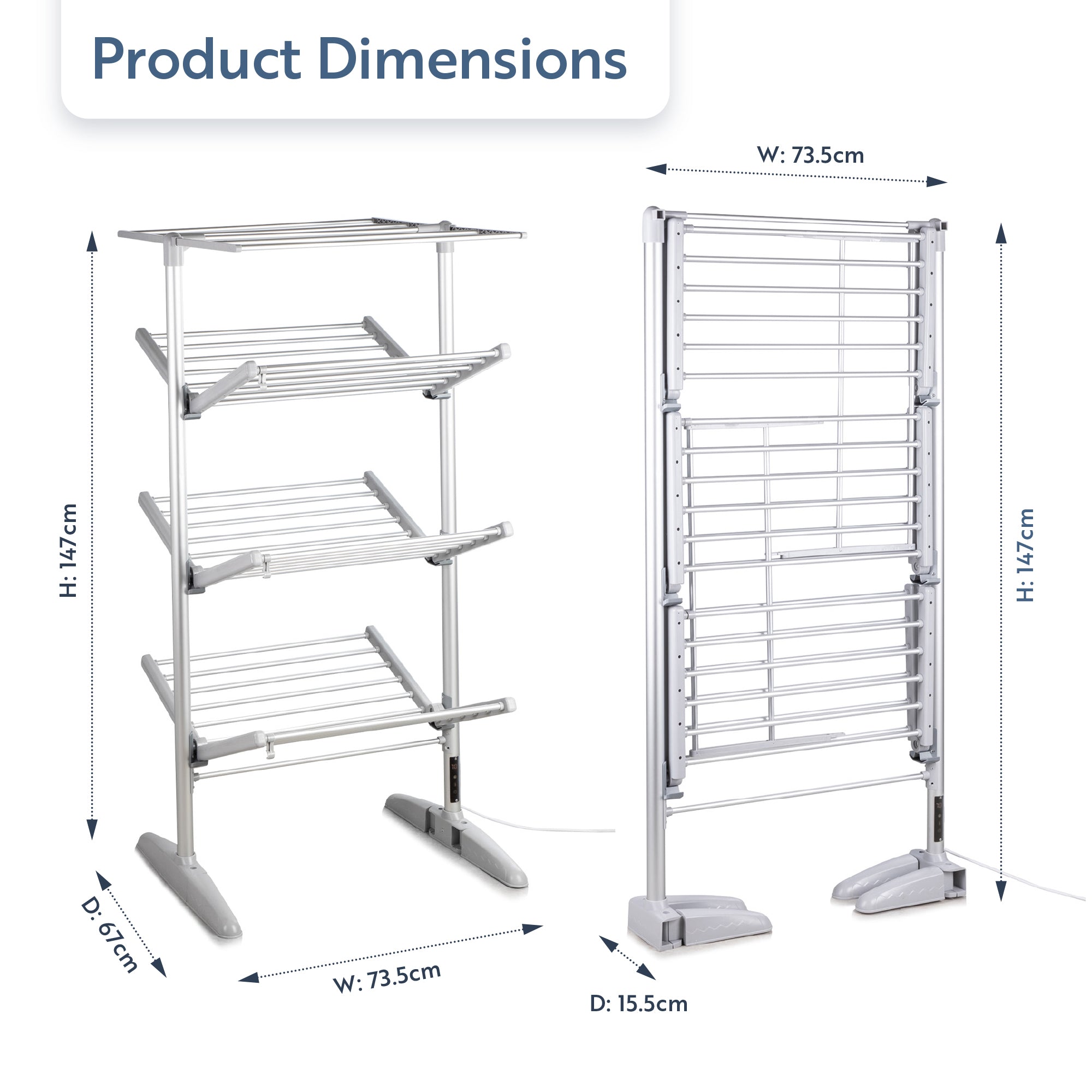 Minky Heated Clothes Airer - sureDRI® 4 Tier Airer, Cover Included