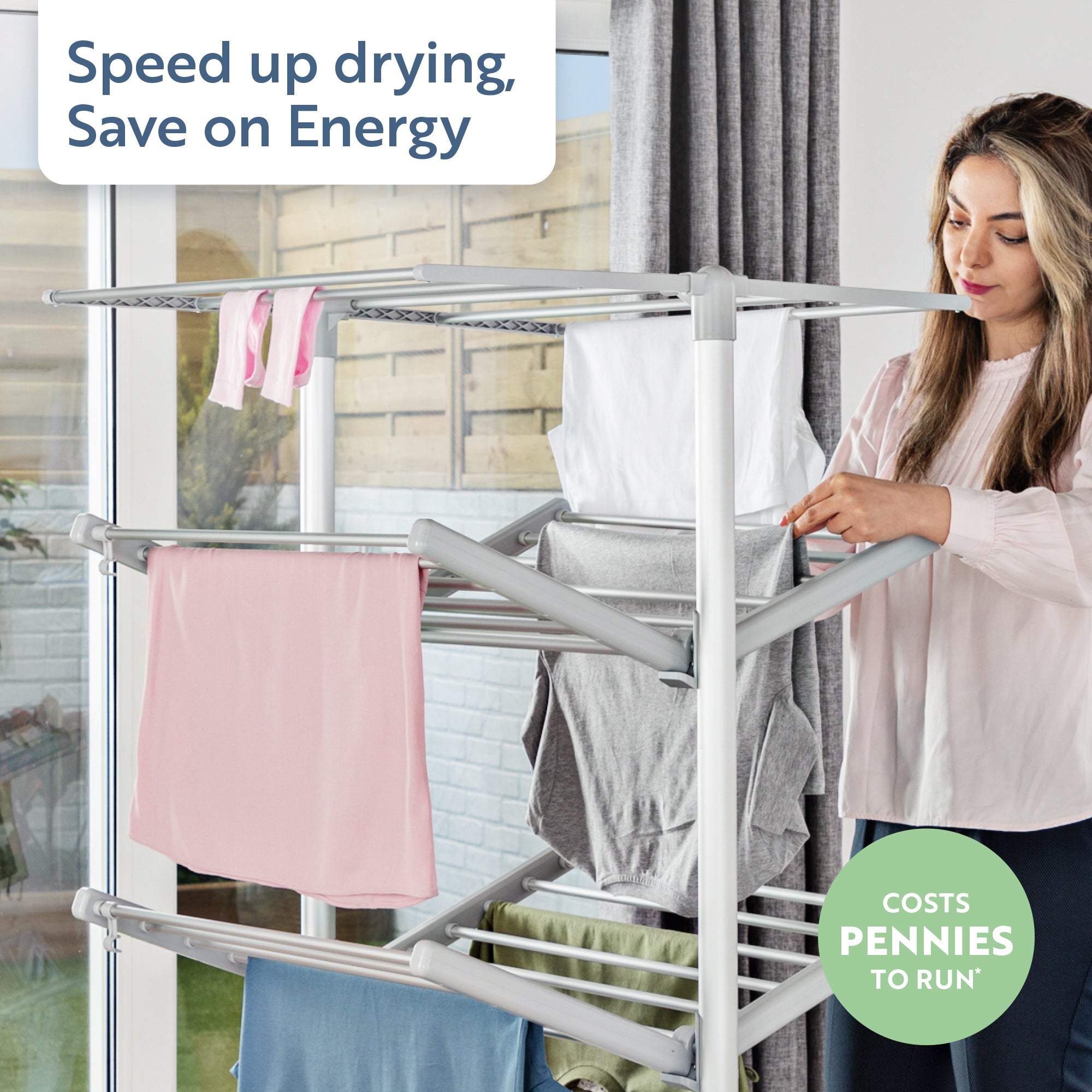 Minky Heated Clothes Airer - sureDRI® 4 Tier Airer, Cover Included