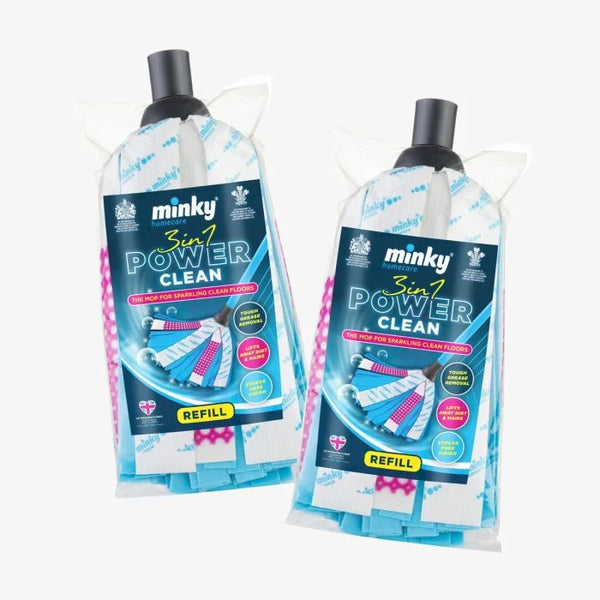 Minky 3-in-1 Power Mop Refills 2 Pack