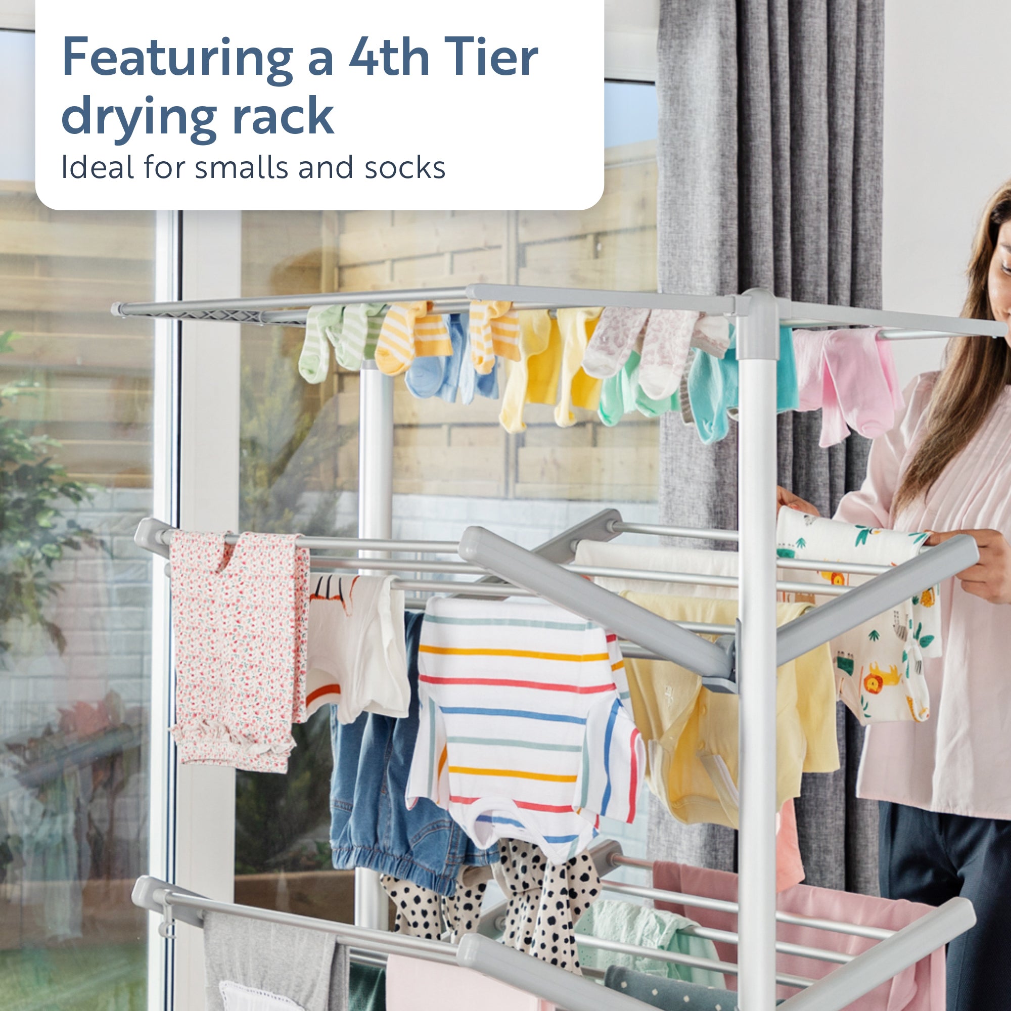 Minky Heated Clothes Airer - sureDRI® 4 Tier Airer, Cover Included