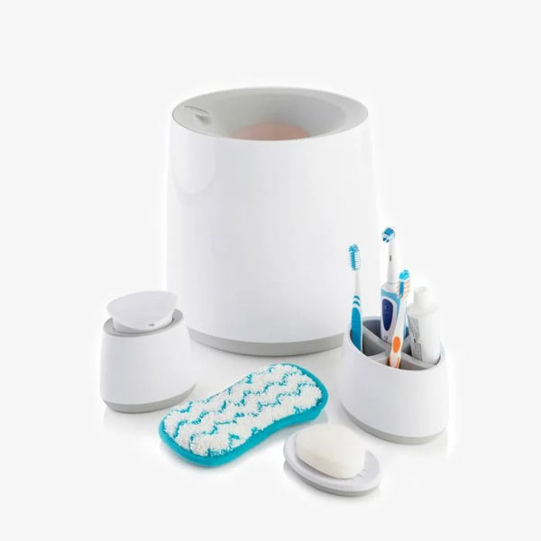 Minky Bathroom Bin Bundle with Pad