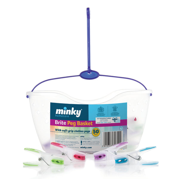 Minky Brite Peg Basket 24 Pack