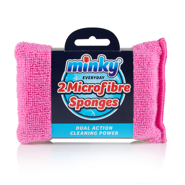 Minky Brites Everyday Microfibre Sponges 2 Pack