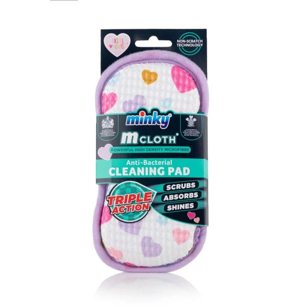 Minky Mcloth® Anti-Bacterial Cleaning Pad - Pattern