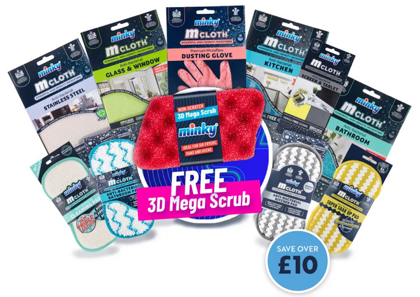 Minky Mcloth® Favourites Cleaning Bundle - with 3D Mega Scrub