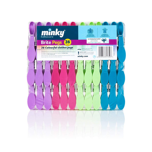 Minky 36 Brites Pegs