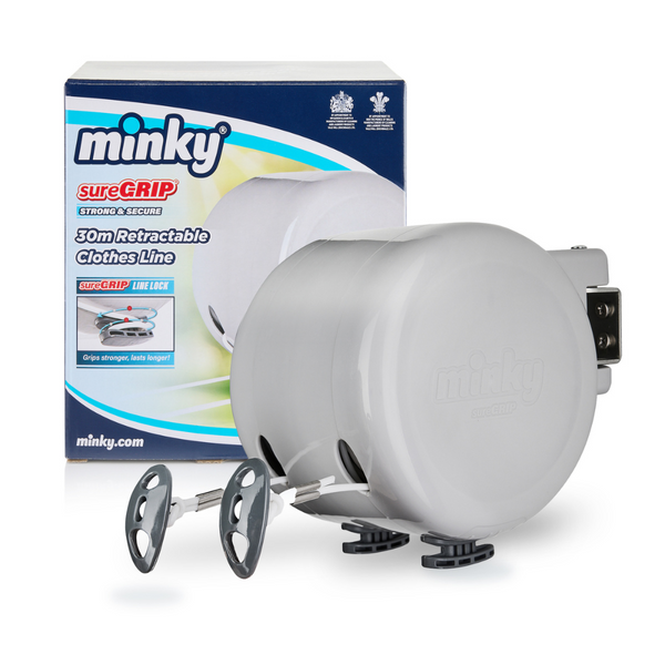 Minky SureGrip 30m Retractable Washing Line Minky Homecare