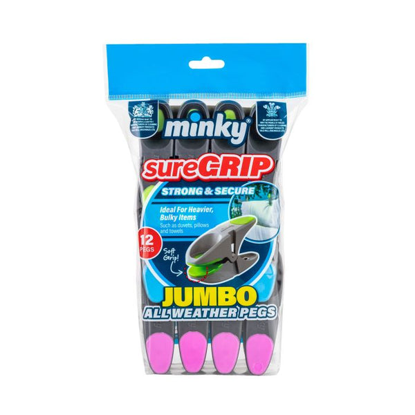 Minky 12 sureGRIP® Jumbo Pegs